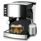 Кофеварка Domotec MS-113, рожковая, 850 Вт, 15 бар, объем 1,6 л, черный