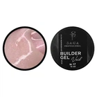Гель для наращивания Saga Professional Builder Gel Veil 17, персиковый с поталью, 15 мл