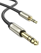 Аудіокабель UGREEN AV127 3.5mm to 6.35mm TRS Stereo Audio Cable 2m (Gray)(UGR-10628) (UGR-10628)