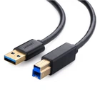 Кабель UGREEN US210 USB 3.0 AM до BM Print Cable 2m (Black)(UGR-10372) (UGR-10372)