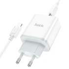 Мережевий зарядний пристрій з кабелем HOCO C104A Stage single port PD20W charger set (C to iP)(EU) White (6931474782908)