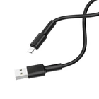 Кабель BOROFONE BX31 USB to iP 2.4A, 1m, silicone, TPE connectors, Black (6931474710352)