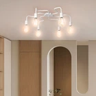 Люстра лофт MSK Electric Laminari потолочная на шесть ламп NL 17503-6 WH