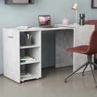Стол-тумба трансформер Смарт 1 Ferrum-decor 750x1450x500 ДСП Бетон 16 мм (FRD-105073)