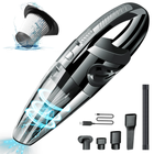Пилосос акумуляторний для автомобіля Car vacuum cleaner R-6053 80Вт бездротовий автомобільний з 5 насадками