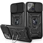 Чохол Epik Camshield Serge Ring ударостійкий на Apple iPhone 13 (6.1") Чорний