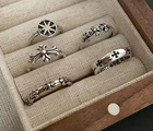 Набор колец в готическом стиле панк рок Fashion Jewelry 5шт (AN)263811