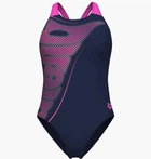 Купальник закритий жіночий Arena Bright Glare Swimsuit V Back 42 фіолетовий 008930-790