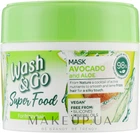Маска для неслухняного волосся з авокадо й алое вера - Wash&Go Super&nbsp;Food Mask 300ml (1088366-138576)