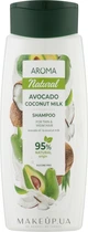 Шампунь для волосся "Авокадо й кокосове молоко" - Aroma Natural 400ml (1109921-158043)