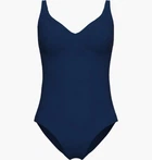 Купальник закрытый женский Arena Swimsuit Victoria U Back Solid Темно-Синій Жін 40 44 Синій 008868-700