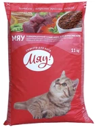 Сухой корм для кошек Мяу! с говядиной