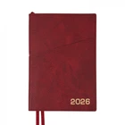 Ежедневник А5 датирован 2026 интегральный бордовый 368 стр. Credo Planner, 252645