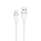 Кабель HOCO X109 Energy silicone charging data cable Micro(L=1M) White (6942007636230)