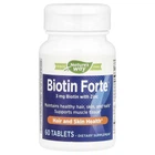 Биотин-форте с цинком 3 мг Biotin Forte with Zinc Nature's Way 60 таблеток