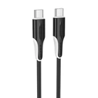 Кабель USB Type-C to USB Type-C / Провод юсб тайп си на юсб тайп си для быстрой зарядки и передачи данных 60W 1м Black