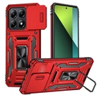 Чехол противоударный Epik Defender Cam Ring Case для Xiaomi 14T Красный / Red