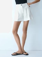 Шорты женские H&M 1282562 48 Белые (KAY2000001661253)