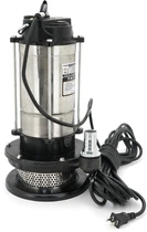 Погружной насос Voltronic 1500W, 220V, до 4 м³/ч, подъем до 30 м, 25мм, нержавеющая сталь + переходник (YT38239)
