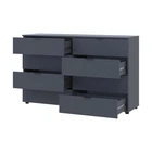 Комод с 8 ящиками Doros Рон Графит 130х38х81 см