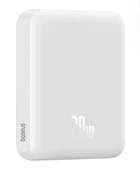 Зовнішній акумулятор Baseus Magnetic Mini Air Wireless Fast Charge Power Bank 6000mAh 20W Stellar White（With Simple Series Charging Cable Type-C to (P10059002223-00)