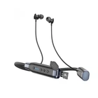 Бездротові спортивні навушники HOCO ES62 Pretty neck-hang BT earphones Black (6931474770738)