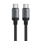 Кабель ACEFAST C20-03 USB-C to USB-C aluminum alloy charging data cable Black (6974316283775)