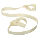 Ремінь-стяжка для перенесення килимка BLOOM YOGA STRAP LB7080 (поліестер, розмір 180х3,7х0,1см, білий)
