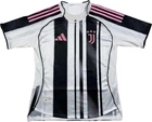 Футболка Ювентус (Juventus) 2025-2026 домашняя бело-черно-розовая S F0230