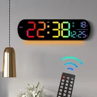 Годинник Deepfox DS-6651R LED цифровий електронний настінний Будильник Дата Температура 35х10см