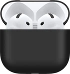 Чехол для наушников Make Apple AirPods 4 Silicone Black (MCL-AA4BK)