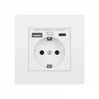 Розетка настенная Folem RZ1 с USB и Type-C портами быстрой зарядки QC3.0 белая