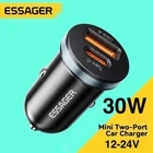 Автомобильное зарядное устройство Essager 30W USB + Type-C в прикуривать авто на 2 выхода