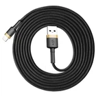 Кабель 2м. USB to Lightning Cafule 1,5A Baseus gold/black для зарядки та передачі даних (CALKLF-CV1)