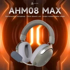 Игровые наушники Ajazz AHM08 MAX Grey Беспроводная Игровая Гарнітура, Радиоканал/Bluetooth/Провод