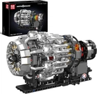 Конструктор двигун авіаційний турбореактивний Turbojet Engine Mechanical Mould King моторозований дитячий мотор, 1247 деталей різнокольоровий 10216