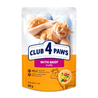 Влажный корм Club 4 Paws с говядиной в желе 85 г