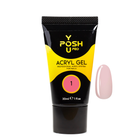 Акригель для наращивания ногтей YouPOSH Acry Gel 30 мл № 1 Бежево-розовый