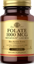 Фолат L-метилфолат SOLGAR Folate 1000мкг Metafolin 1000мкг 60 таблеток