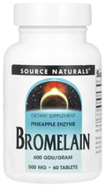 Натуральна добавка Source Naturals Бромелайн 500 мг Таблетки
