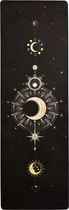 Килимок для йоги EasyFit BlackMoon 183х61х0/3 см каремат із каучуку EF-1926-2 Чорний (56003146)