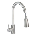Кухонный смеситель с выдвижной лейкой Mixxus SUS 014-B (SS0023)