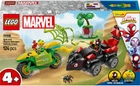Конструктор Lego Marvel Spidey Гонки на электромобилях с динозаврами, 124 детали 11198