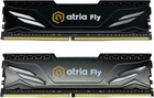 Оперативная память DDR4 8Gb x 2 (16Gb Kit) 3200 MHz Atria Fly Black с радиатором (UAT43200CL18BK2/16)