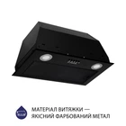 Кухонна витяжка повновбудована Minola HBI 5222 BLF 700 LED, чорна вбудована в шафу, шириною 52 см
