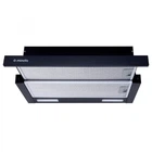 Кухонна витяжка Minola HTL 6215 BL 700 LED, чорна телескопічна вбудована в шафу витяжка на кухню, 59,5 см