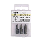 Набор бит Felo 25 мм PZ1 / PZ2 / PZ3; 1/4 "; С 6,3; ВОХ (3 шт.). (2193216)