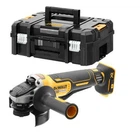 Шліфмашина кутова акумуляторна безщіткова DeWALT, 18 B XR Li-lon, d=125 мм, 9000 об/хв, вага 1.74 кг, валіза, без акумулятора та