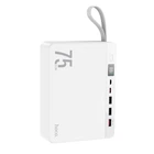 Павербанк Hoco 75000 mah 22.5W Павербанк Hoco J94 Overlord с быстрой зарядкой PD 20W / QC 22.5W, Портативный внешний аккумулятор, универсальные порты 3USB/Type-C, LED-дисплей Белый