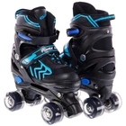 Роликовые коньки раздвижные Zelart Bamwei Kids 9850 размер 35-38 Black-Blue